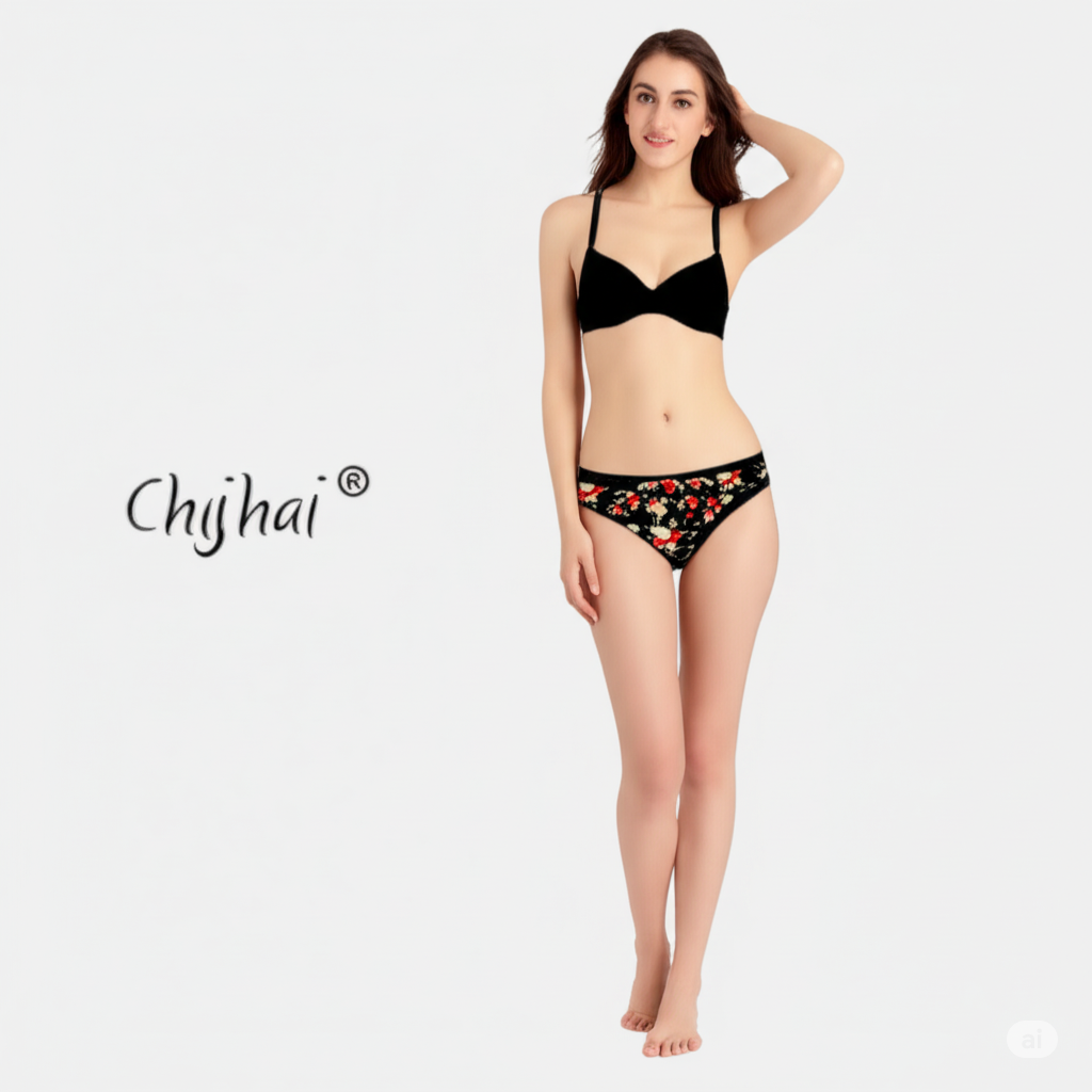 Cotton Floral Print Briefs (Set 3 Colour Combo Pack )