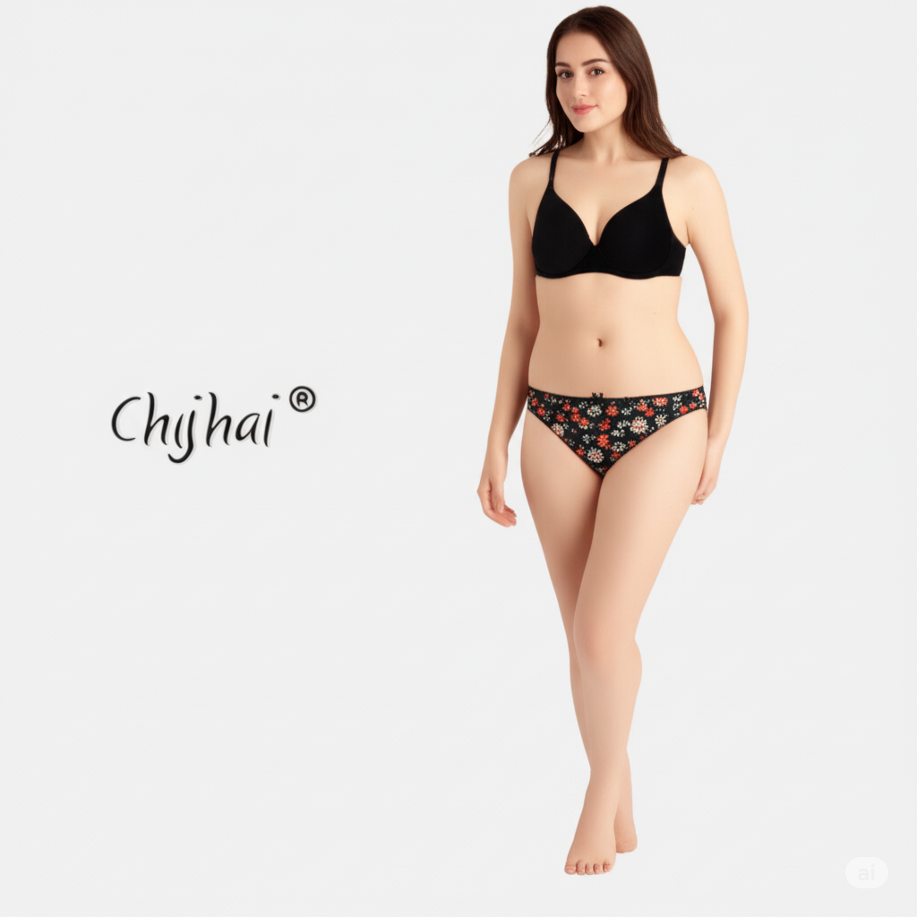 Cotton Floral Print Briefs (Set 3 Colour Combo Pack )