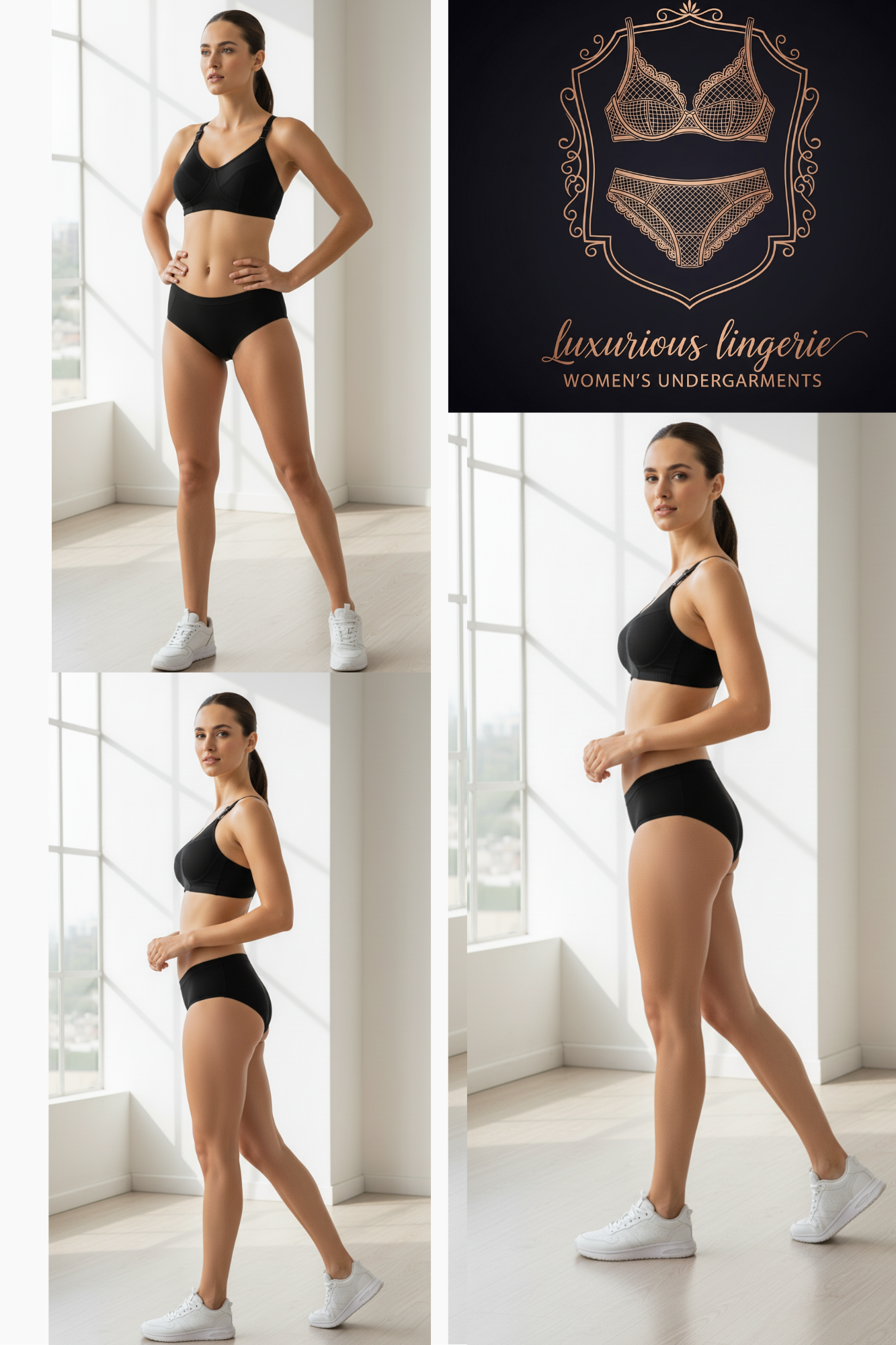 Black Bra and Panty Set