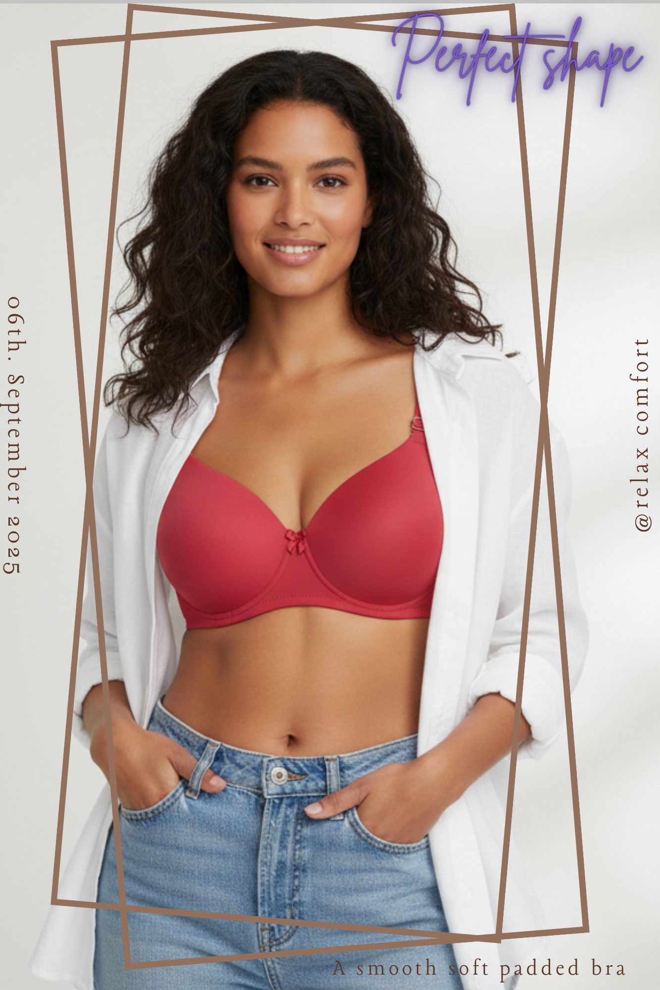 Deep Pink, Perfect Shape Push-up Bra